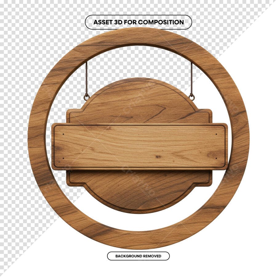 Placas de Madeira para Loja PSD Editável
