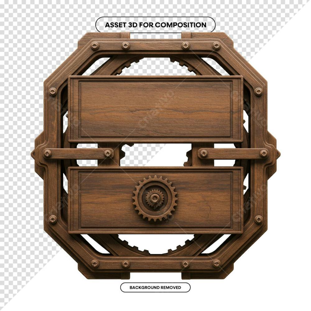 PLACA DE MADEIRA ELEMENTO 3D PARA COMPOSIÇÃO PNG SÃO JOÃO FESTA JUNINA SHOW EVENTO (221)