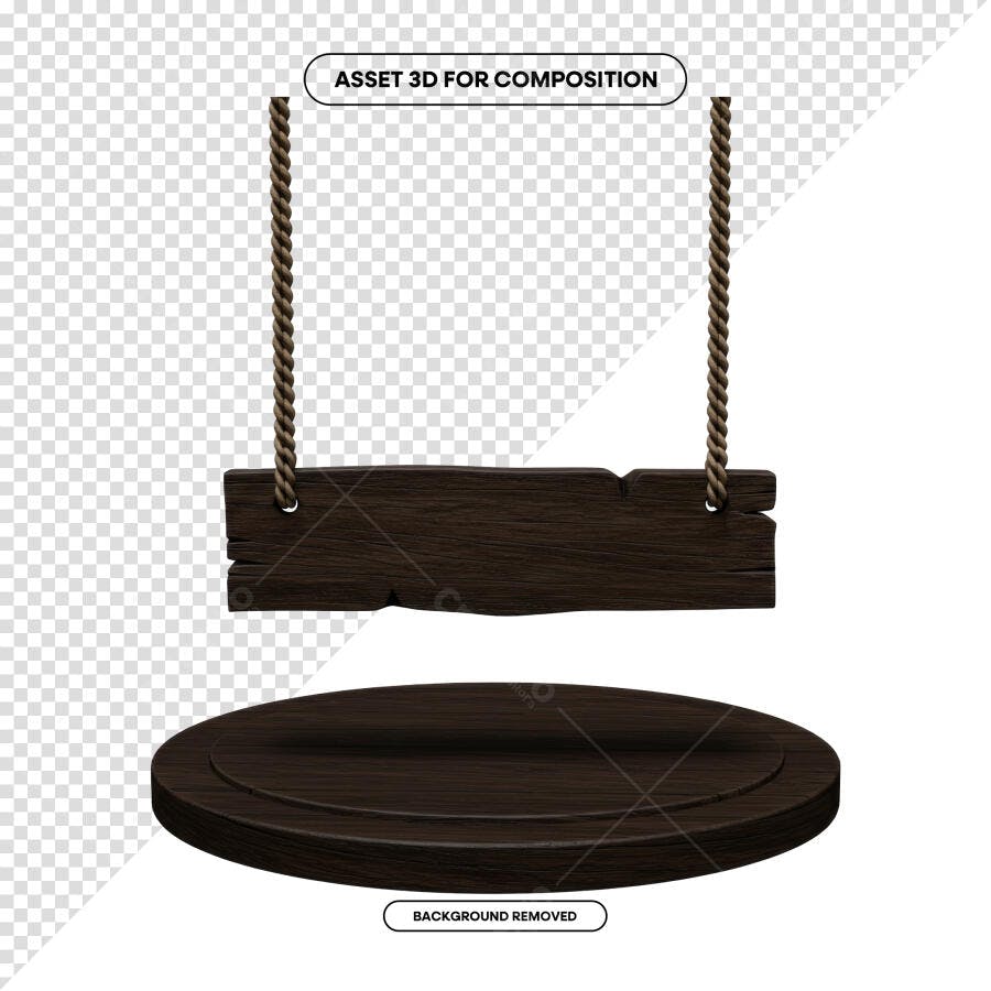 Mockup de Madeira para Loja PSD Editável