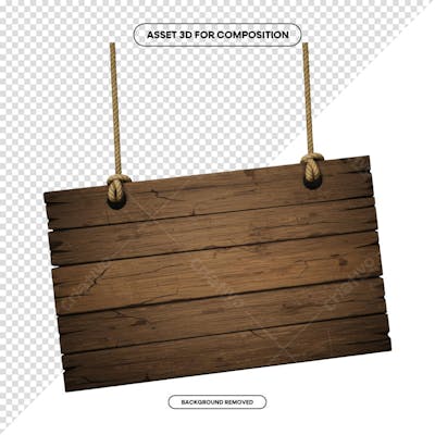 PLACA DE MADEIRA ELEMENTO 3D PARA COMPOSIÇÃO PNG SÃO JOÃO FESTA JUNINA SHOW EVENTO (182)