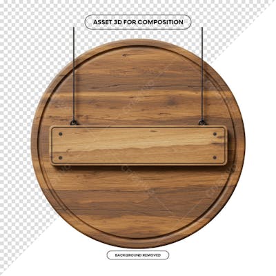 PLACA DE MADEIRA ELEMENTO 3D PARA COMPOSIÇÃO PNG SÃO JOÃO FESTA JUNINA SHOW EVENTO (203)
