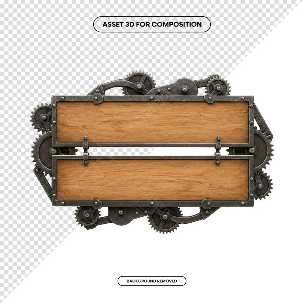 PLACA DE MADEIRA ELEMENTO 3D PARA COMPOSIÇÃO PNG SÃO JOÃO FESTA JUNINA SHOW EVENTO (234)