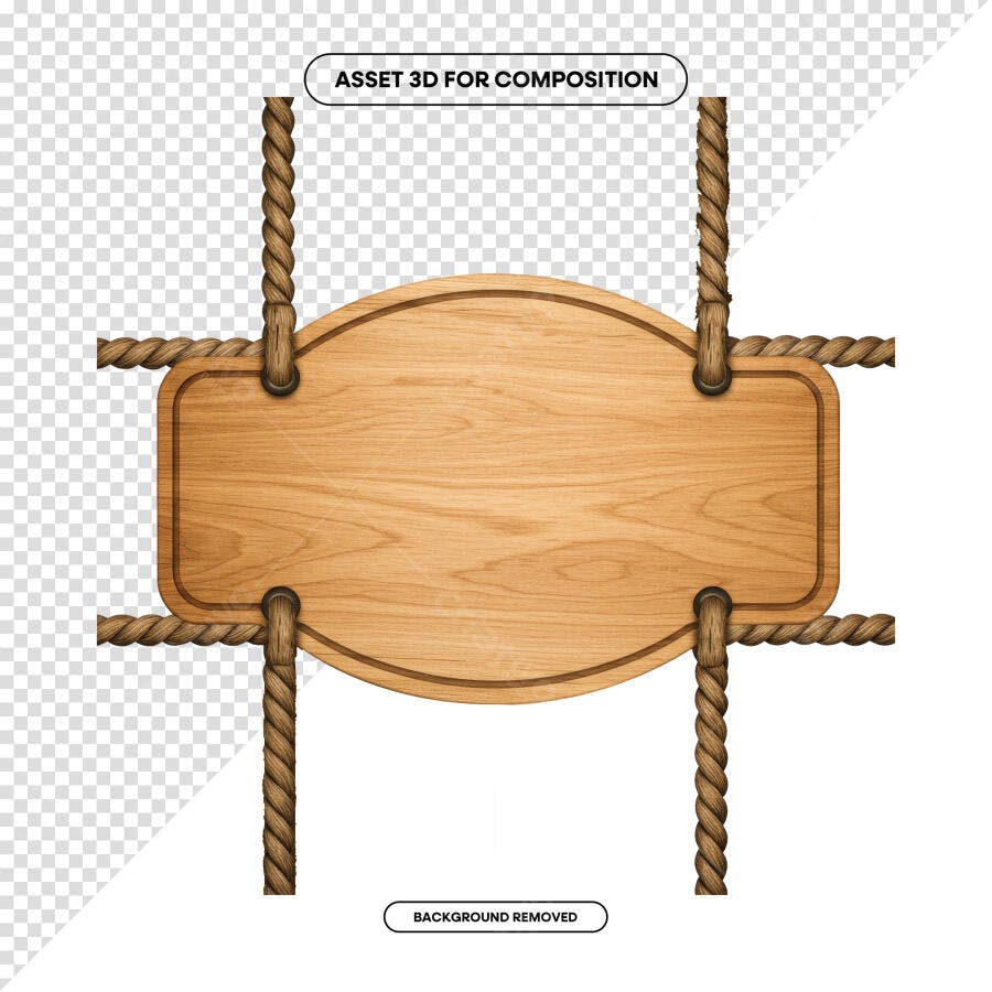 Placa de Madeira para Cardápio PSD Editável