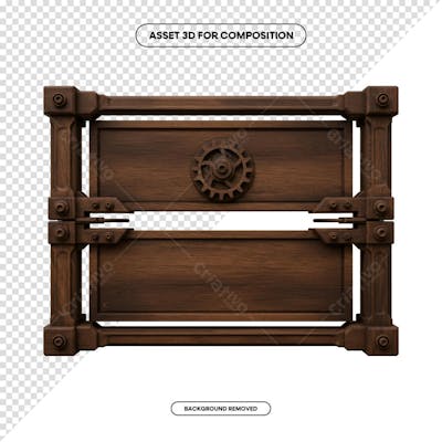 PLACA DE MADEIRA ELEMENTO 3D PARA COMPOSIÇÃO PNG SÃO JOÃO FESTA JUNINA SHOW EVENTO (216)