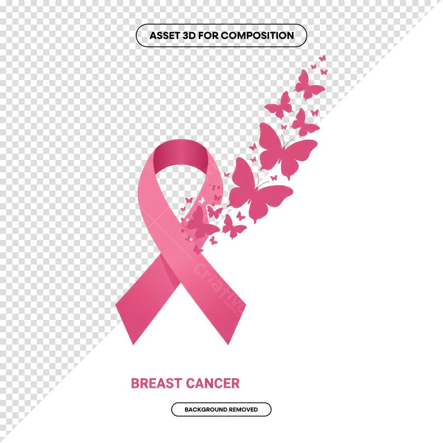 Imagem PSD para Outubro Rosa Editável