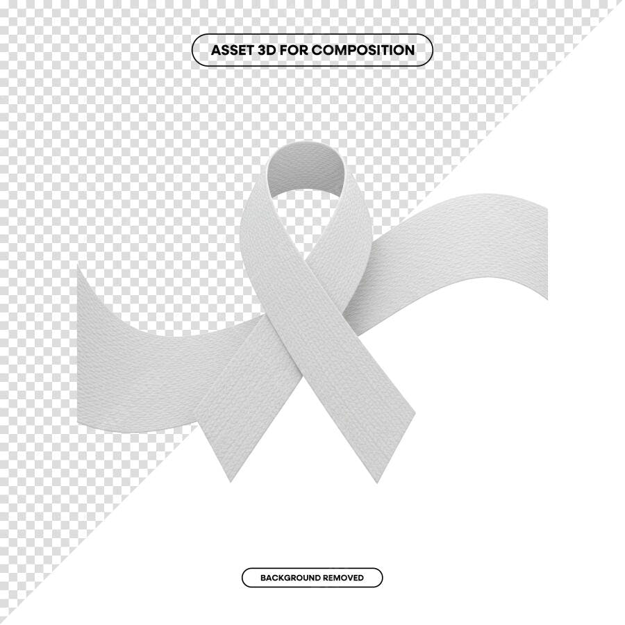 Fita Cinza para Campanha de Conscientização PSD Editável