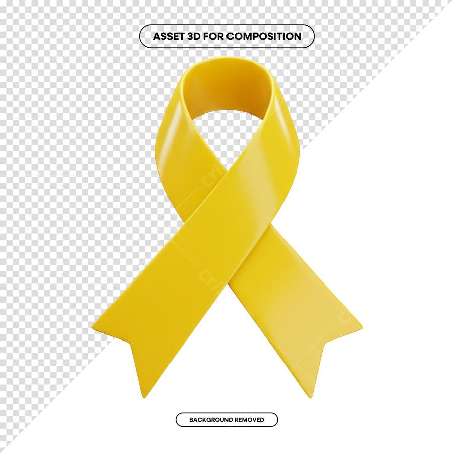 Fita Amarela Setembro Amarelo PSD Editável
