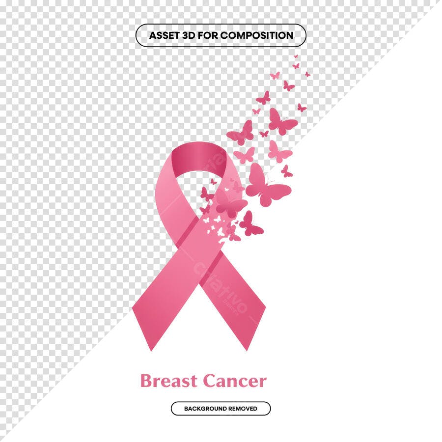 Imagem PSD para Campanha Outubro Rosa Editável