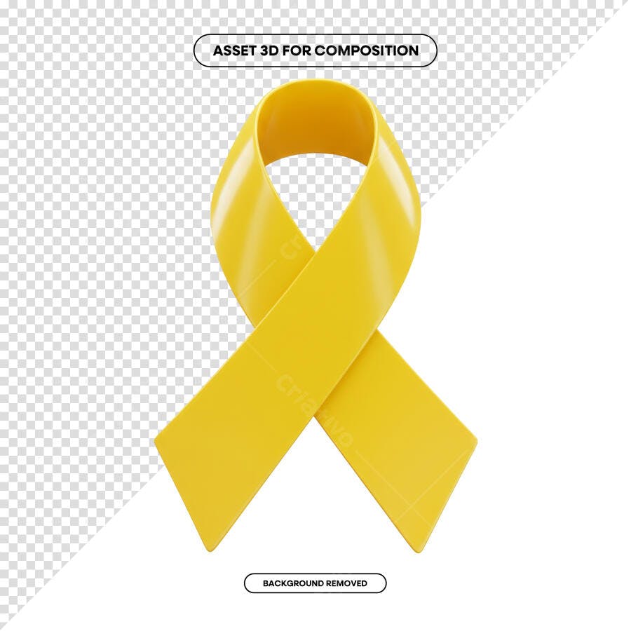 Fita Amarela Setembro Amarelo PSD Editável
