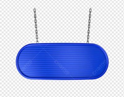 CORRENTE SEGURANDO BANNER AZUL