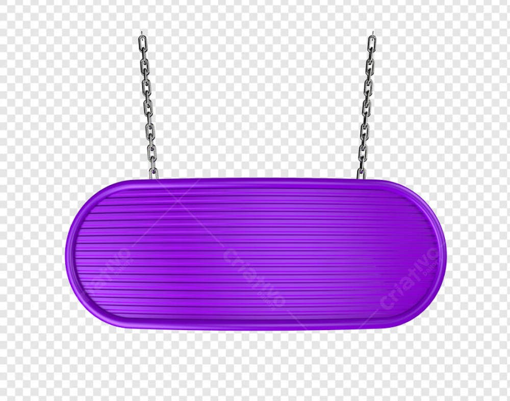 CORRENTE SEGURANDO BANNER ROXO