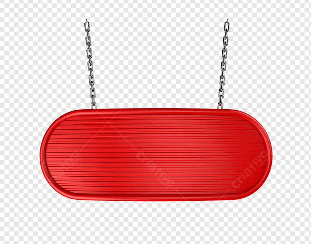 CORRENTE SEGURANDO BANNER VERMELHO