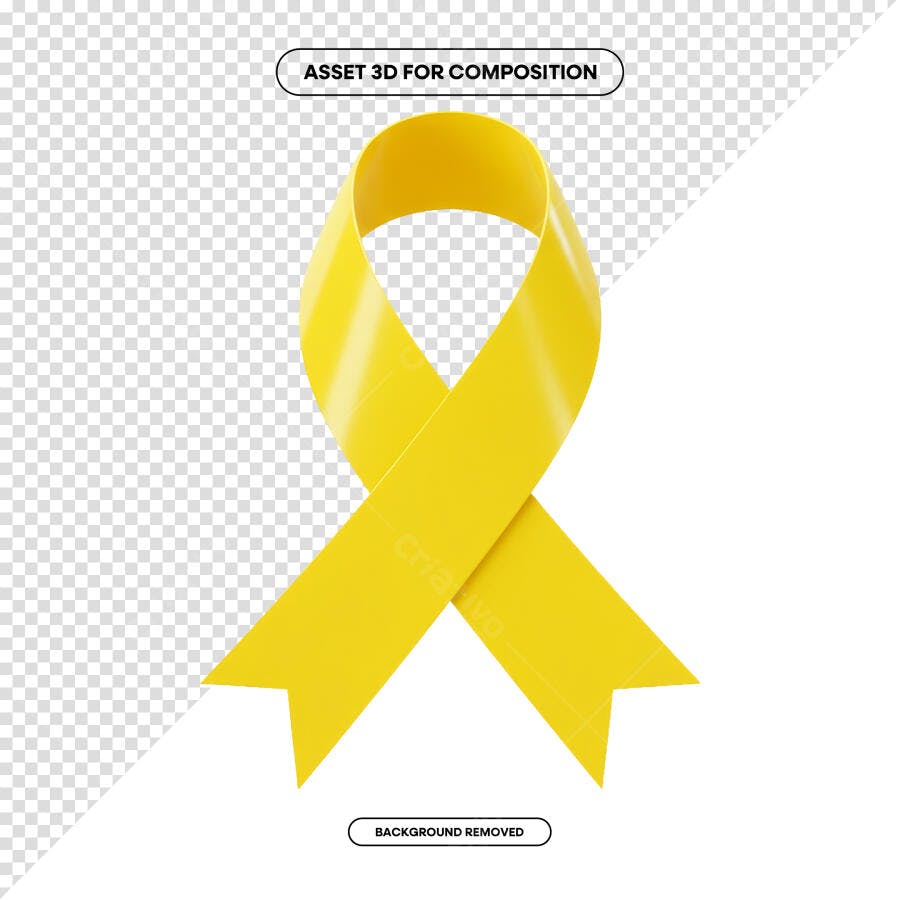 Fita Amarela PSD Editável para Setembro Amarelo