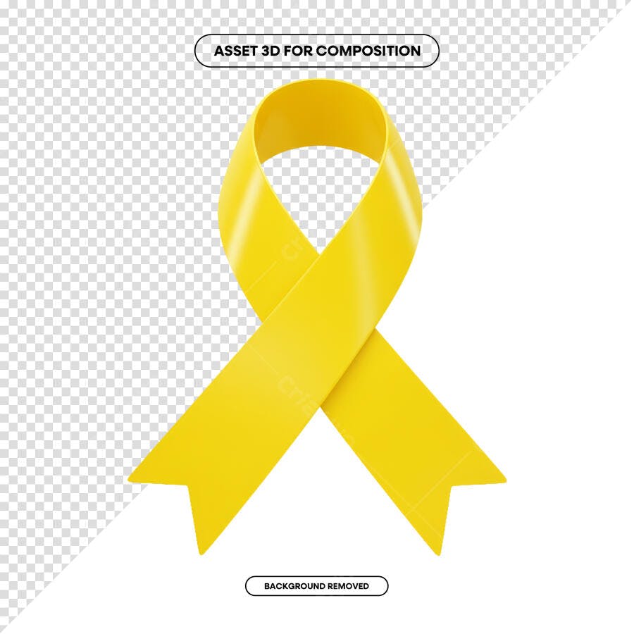 Fita Amarela Setembro Amarelo PSD Editável