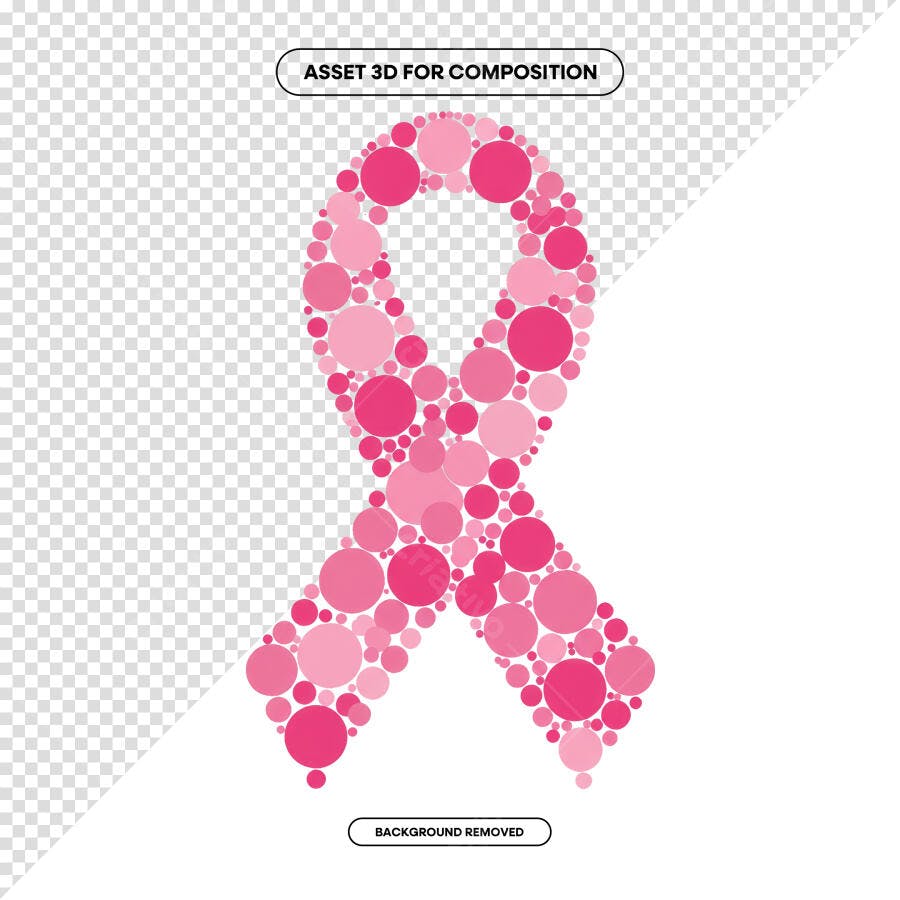 Fita Outubro Rosa PSD Editável