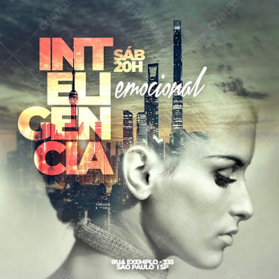 FLYER GOSPEL, CULTO, LOUVOR, ADORAÇÃO, JOVENS CRISTÃO, PSD (87)