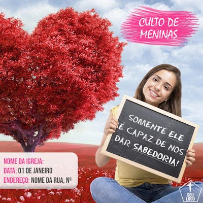 FLYER GOSPEL, CULTO, LOUVOR, ADORAÇÃO, JOVENS CRISTÃO, PSD (36)