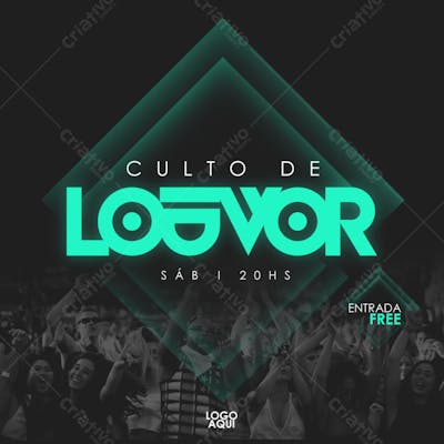 FLYER GOSPEL, CULTO, LOUVOR, ADORAÇÃO, JOVENS CRISTÃO, PSD (14)