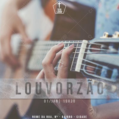 FLYER GOSPEL, CULTO, LOUVOR, ADORAÇÃO, JOVENS CRISTÃO, PSD (29)