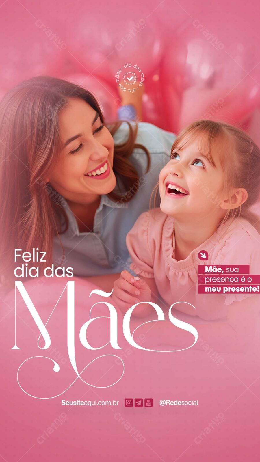 Flyer Dia das Mães PSD Editável