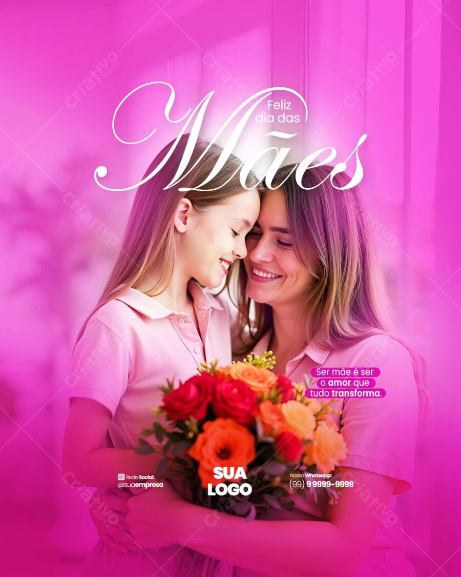 Postagem Dia das Mães PSD Editável