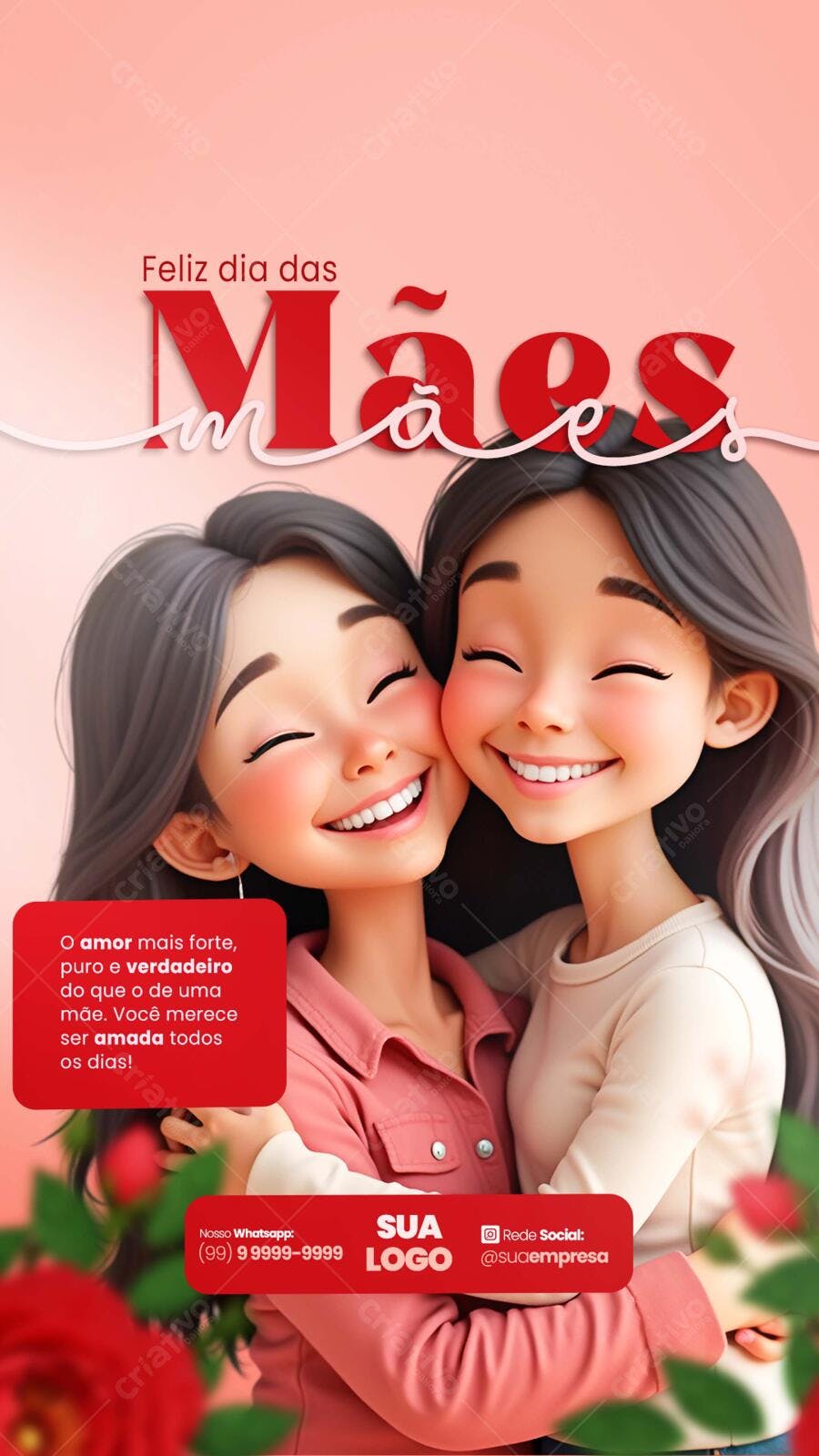Postagem Dia das Mães PSD Editável