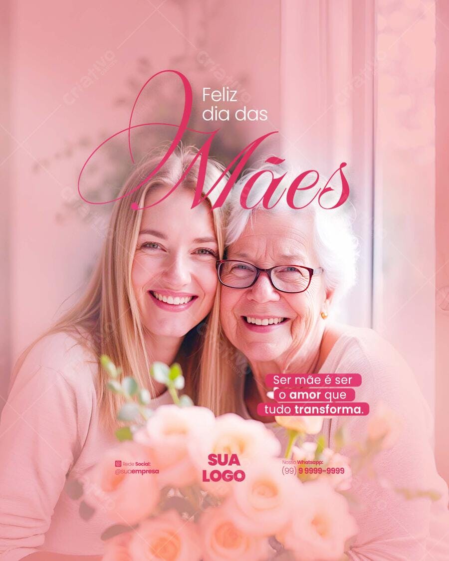 Postagem Dia das Mães PSD Editável
