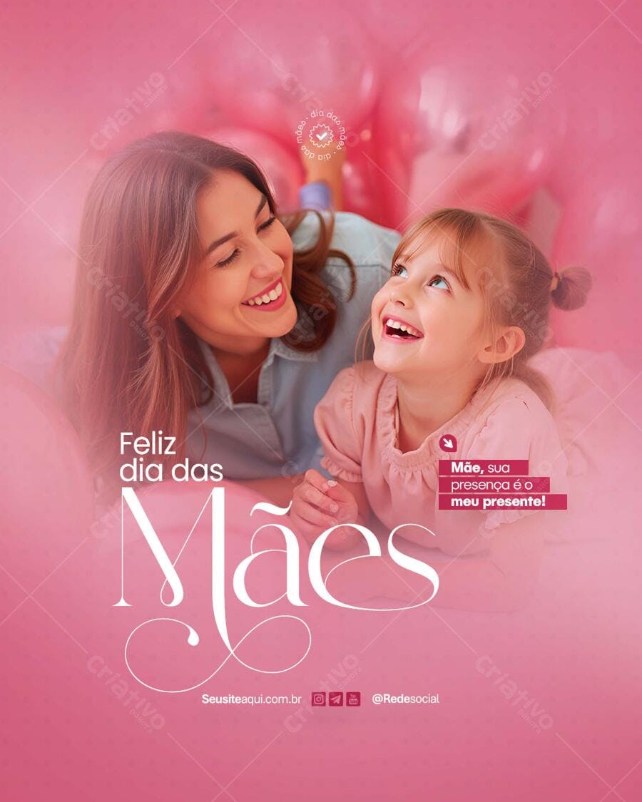Postagem Dia das Mães PSD Editável