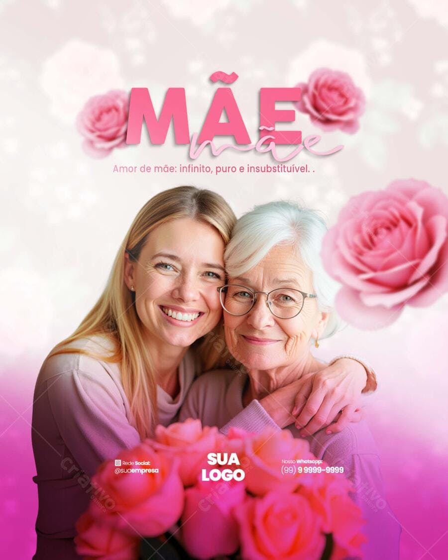 Flyer Dia das Mães PSD Editável