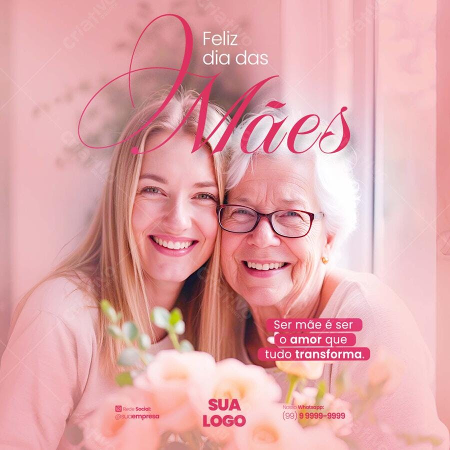 Postagem Dia das Mães PSD Editável