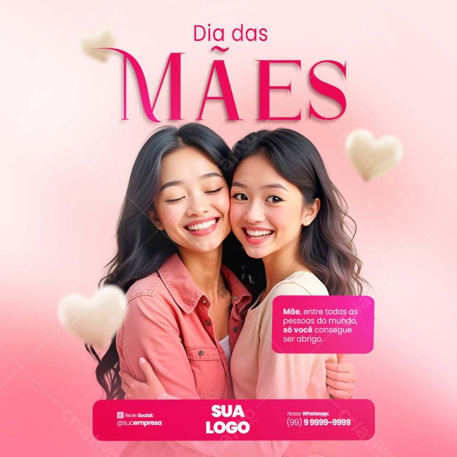 Post para o Dia das Mães PSD Editável