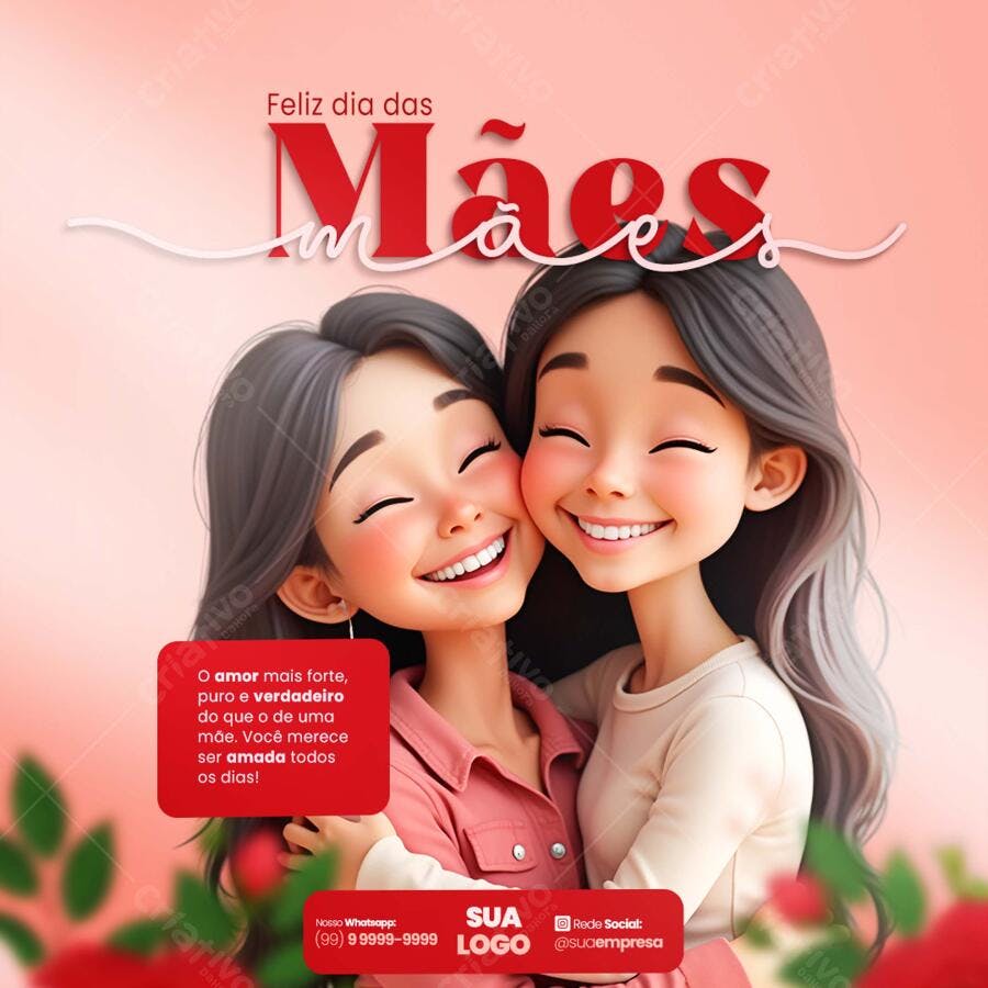 Postagem Dia das Mães PSD Editável