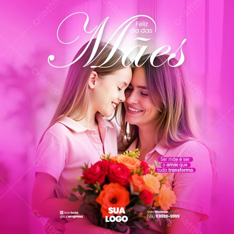 Postagem Dia das Mães PSD Editável