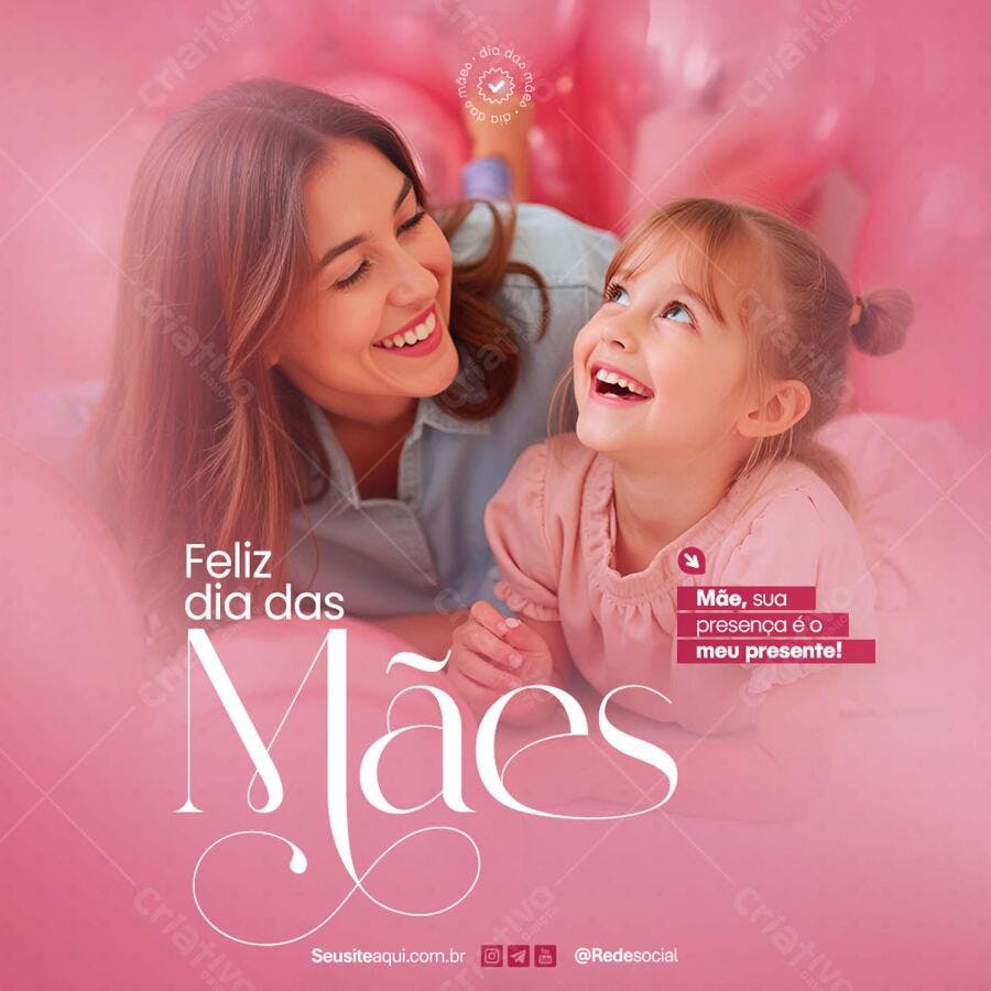 Postagem Dia das Mães PSD Editável