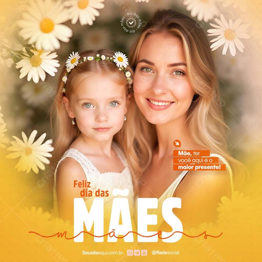 Postagem Dia das Mães PSD Editável