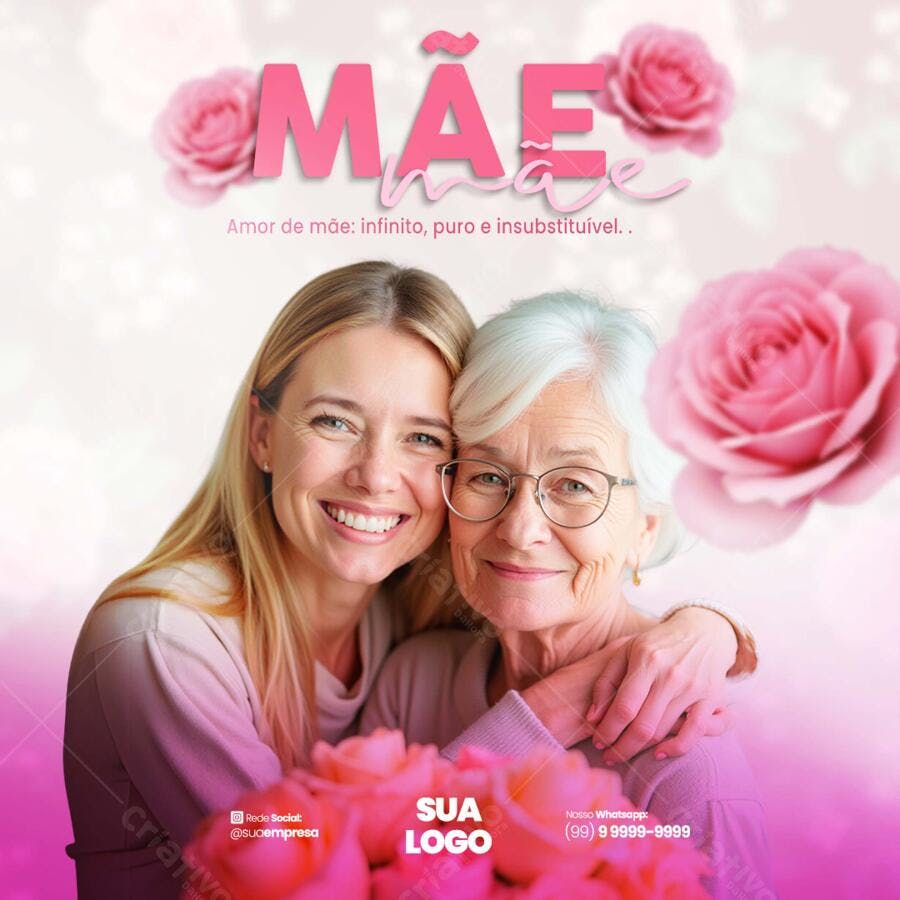 Postagem Dia das Mães PSD Editável
