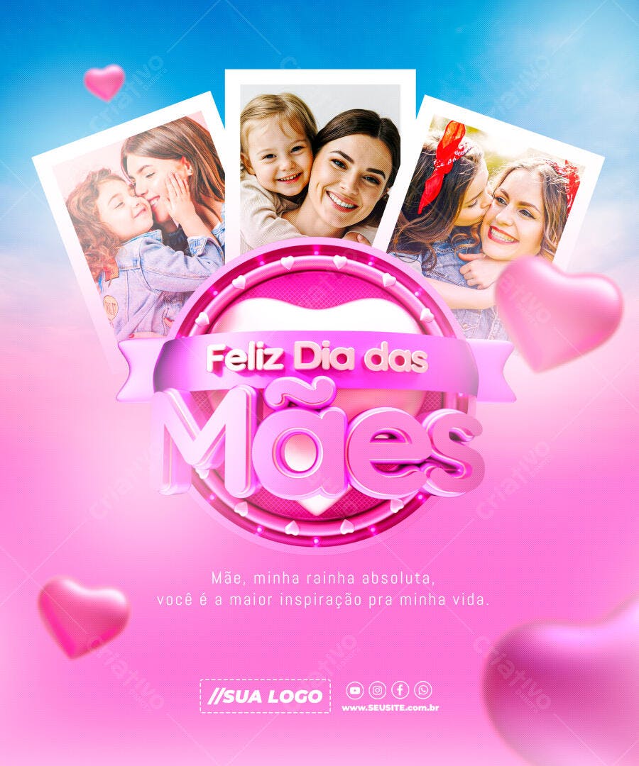 Flyer Dia das Mães PSD Editável