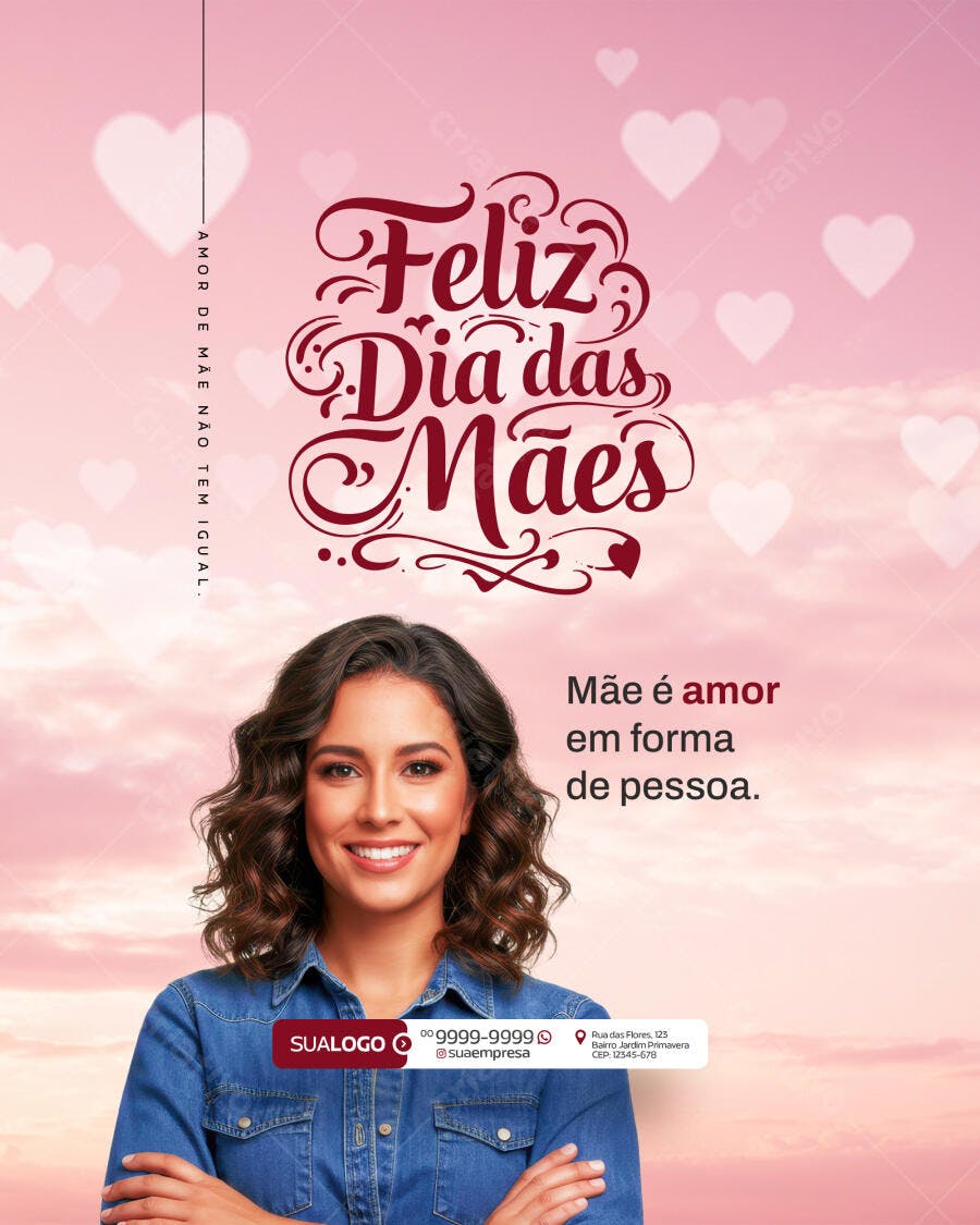 Flyer Dia das Mães PSD Editável