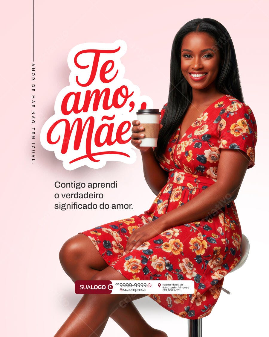 Flyer Dia das Mães PSD Editável