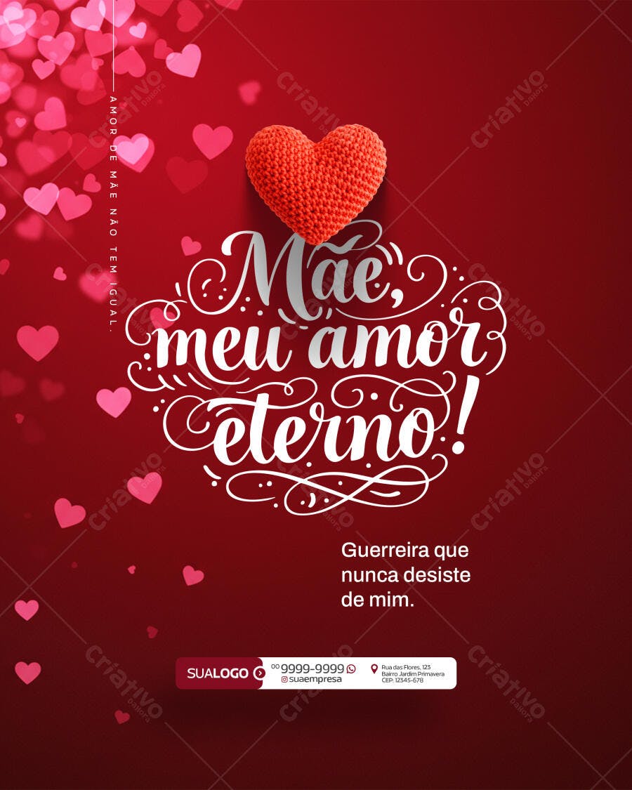 Postagem Dia das Mães PSD Editável