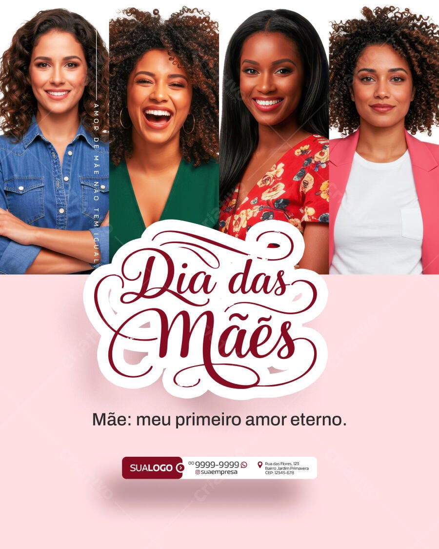 Flyer Dia das Mães PSD Editável
