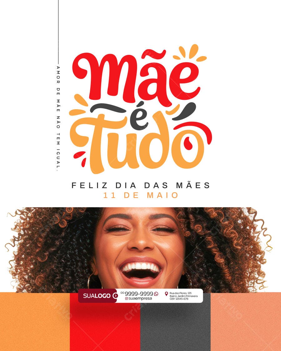 Flyer Dia das Mães PSD Editável