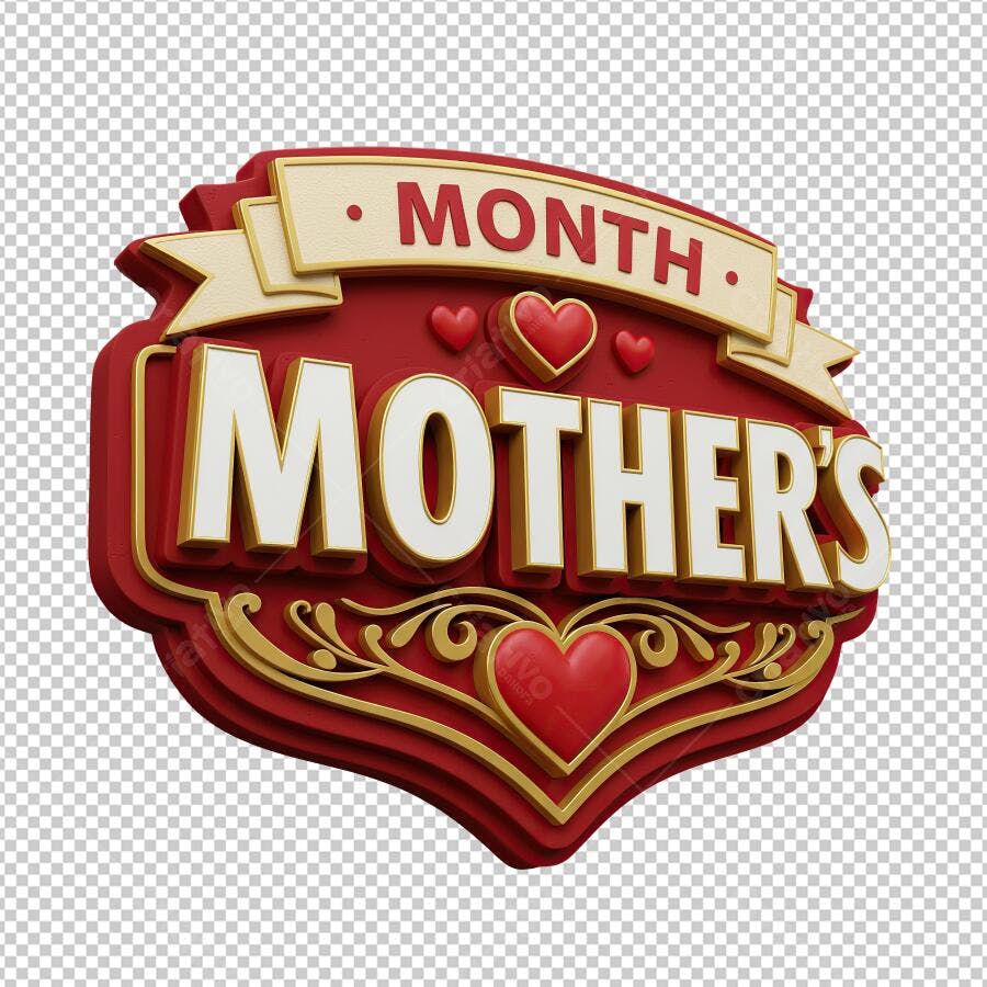 Banner Dia das Mães PNG com fundo transparente