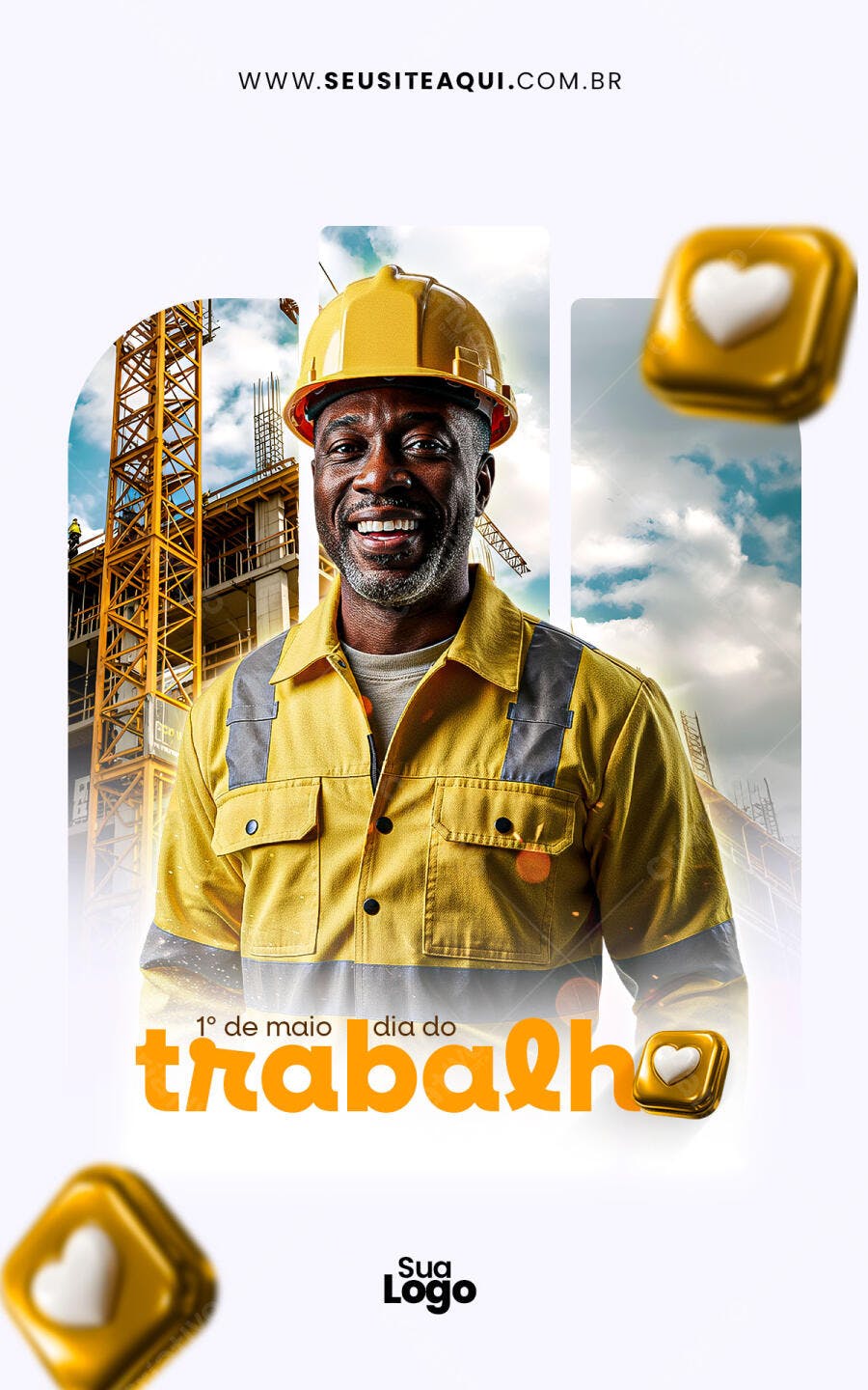 Postagem Dia do Trabalho PSD Editável