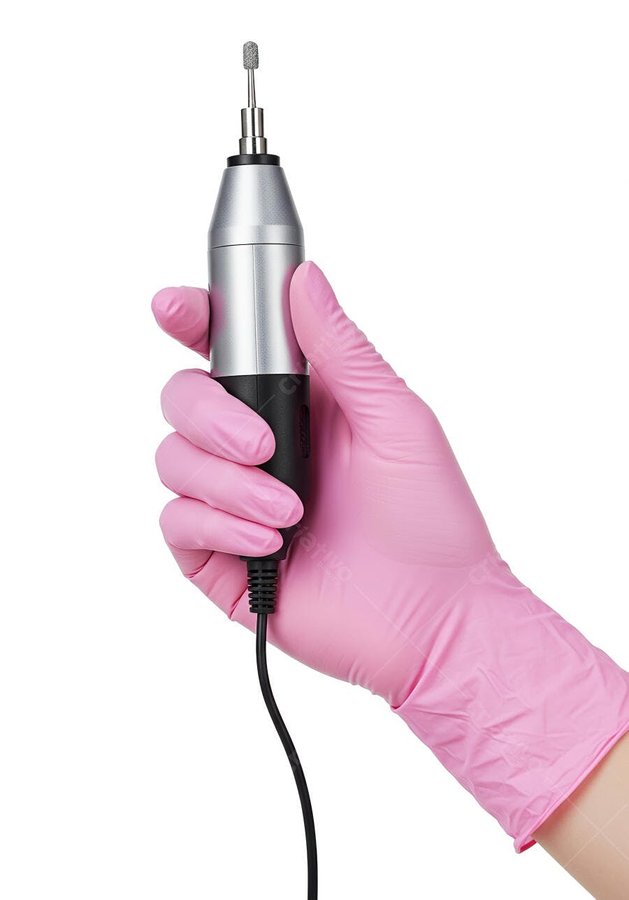 Aparelho de Manicure em Mão Enluvada