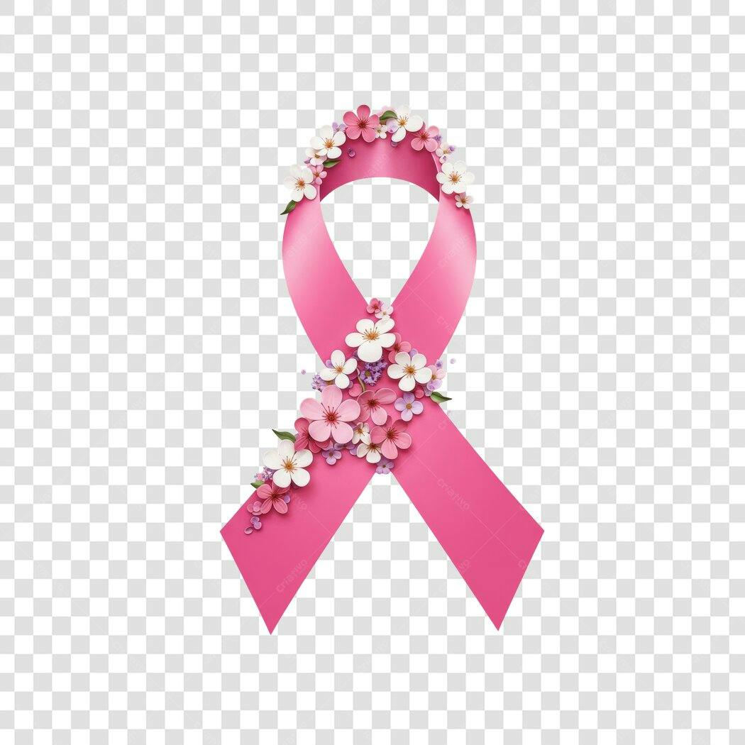 Banner Outubro Rosa PNG com fundo transparente