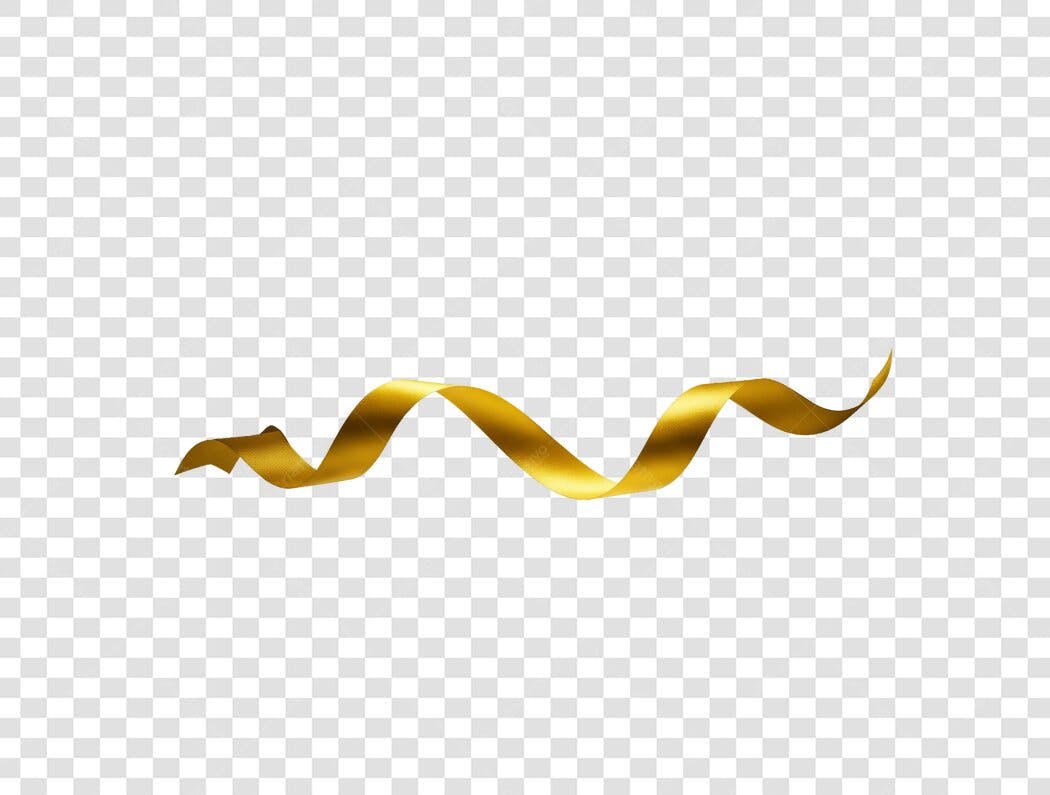 Banner dourado PNG com fundo transparente