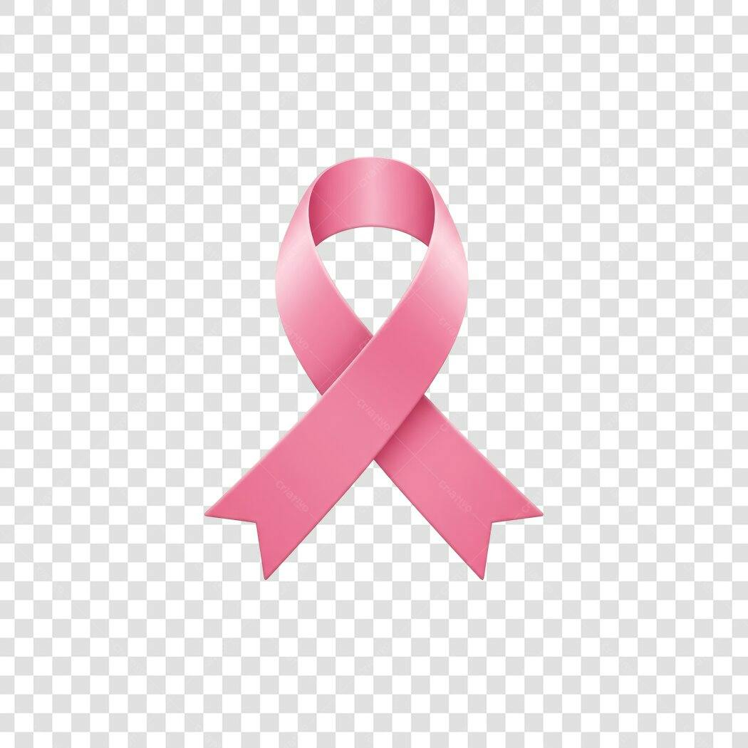 Logo Outubro Rosa PNG com fundo transparente