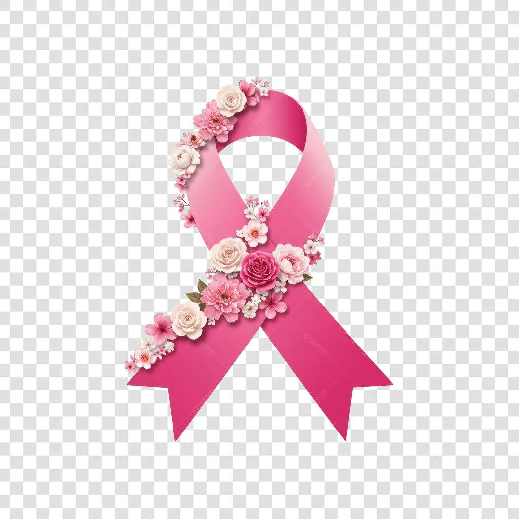 Banner Outubro Rosa PNG com fundo transparente