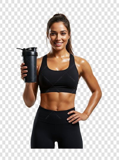 Pessoa com roupa de academia PNG TRANSPARENTE (2)